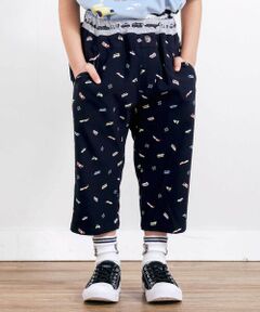 SLAP SLIP / スラップ スリップ チノ・ワークパンツ | 【らくのび】ウエストリブラインプリント乗り物柄ストレッチ7分丈パンツ(80~130cm)