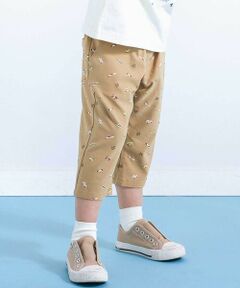 SLAP SLIP / スラップ スリップ チノ・ワークパンツ | 【らくのび】ウエストリブラインプリント乗り物柄ストレッチ7分丈パンツ(80~130cm)