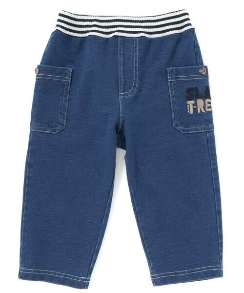 SLAP SLIP / スラップ スリップ デニムパンツ | 恐竜背びれサイドポケット付き7分丈パンツ(80~120cm) | 詳細1