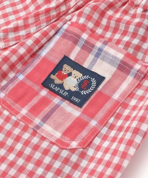 SLAP SLIP / スラップ スリップ ショート・ハーフ・半端丈パンツ | 【お揃い】ポケット付きダブルガーゼリバーシブル7分丈パンツ(80~130cm) | 詳細12