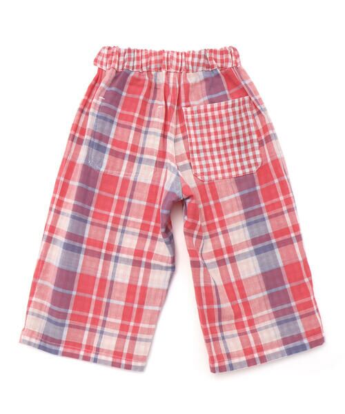 SLAP SLIP / スラップ スリップ ショート・ハーフ・半端丈パンツ | 【お揃い】ポケット付きダブルガーゼリバーシブル7分丈パンツ(80~130cm) | 詳細5