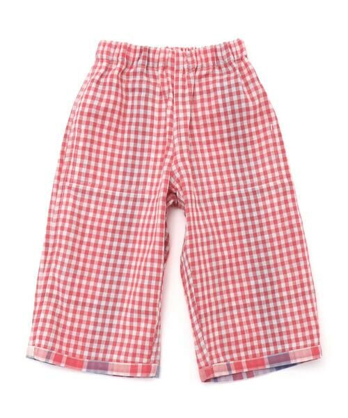 SLAP SLIP / スラップ スリップ ショート・ハーフ・半端丈パンツ | 【お揃い】ポケット付きダブルガーゼリバーシブル7分丈パンツ(80~130cm) | 詳細6