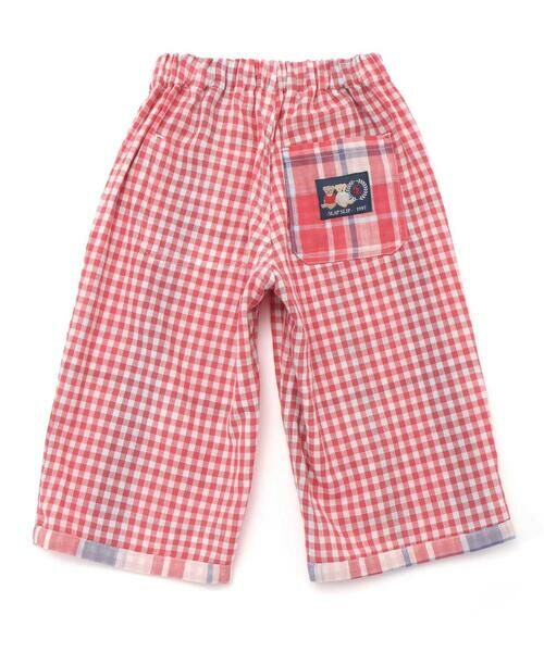 SLAP SLIP / スラップ スリップ ショート・ハーフ・半端丈パンツ | 【お揃い】ポケット付きダブルガーゼリバーシブル7分丈パンツ(80~130cm) | 詳細7