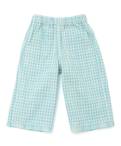 SLAP SLIP / スラップ スリップ ショート・ハーフ・半端丈パンツ | 【お揃い】ポケット付きダブルガーゼリバーシブル7分丈パンツ(80~130cm) | 詳細18