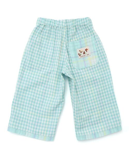 SLAP SLIP / スラップ スリップ ショート・ハーフ・半端丈パンツ | 【お揃い】ポケット付きダブルガーゼリバーシブル7分丈パンツ(80~130cm) | 詳細19