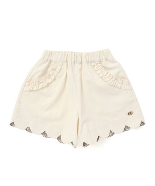 SLAP SLIP / スラップ スリップ ショート・ハーフ・半端丈パンツ | 裾スカラップポケットフリルショートパンツ(90~130cm) | 詳細1