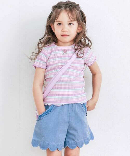 SLAP SLIP / スラップ スリップ ショート・ハーフ・半端丈パンツ | 裾スカラップポケットフリルショートパンツ(90~130cm) | 詳細5