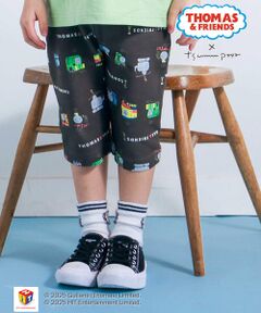 SLAP SLIP / スラップ スリップ ショート・ハーフ・半端丈パンツ | 【きかんしゃトーマス×つむぱぱ×SLAPSLIP】【お揃い】THOMAS＆FRIENDS総柄6分丈パンツ(80~120cm)