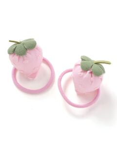 SLAP SLIP / スラップ スリップ ヘアゴム・シュシュ | 【絵本コラボ-みつごようせいのおしゃれなドレスやさん-】イチゴレースリボンお花チュールシュシュヘアゴム