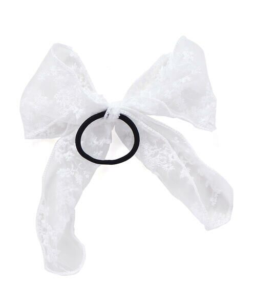 SLAP SLIP / スラップ スリップ ヘアゴム・シュシュ | 【絵本コラボ-みつごようせいのおしゃれなドレスやさん-】イチゴレースリボンお花チュールシュシュヘアゴム | 詳細2