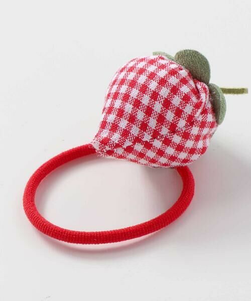 SLAP SLIP / スラップ スリップ ヘアゴム・シュシュ | 【絵本コラボ-みつごようせいのおしゃれなドレスやさん-】イチゴレースリボンお花チュールシュシュヘアゴム | 詳細7