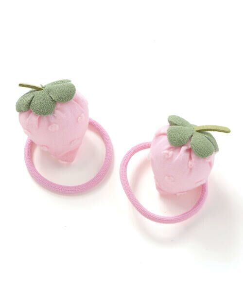 SLAP SLIP / スラップ スリップ ヘアゴム・シュシュ | 【絵本コラボ-みつごようせいのおしゃれなドレスやさん-】イチゴレースリボンお花チュールシュシュヘアゴム | 詳細13
