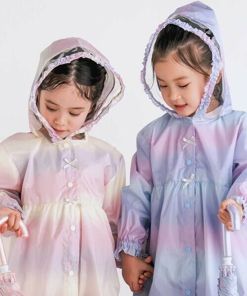 SLAP SLIP / スラップ スリップ その他 | 【お揃い】収納トートバッグ付フリルリボンオーロラレインコート(95~135cm) | 詳細6