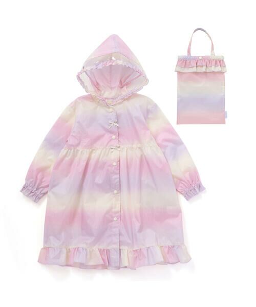 SLAP SLIP / スラップ スリップ その他 | 【お揃い】収納トートバッグ付フリルリボンオーロラレインコート(95~135cm) | 詳細3