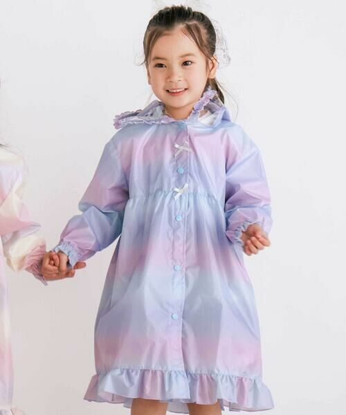 SLAP SLIP / スラップ スリップ その他 | 【お揃い】収納トートバッグ付フリルリボンオーロラレインコート(95~135cm) | 詳細22
