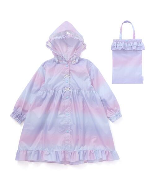 SLAP SLIP / スラップ スリップ その他 | 【お揃い】収納トートバッグ付フリルリボンオーロラレインコート(95~135cm) | 詳細10