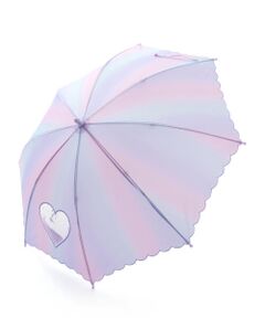 SLAP SLIP / スラップ スリップ 傘 | 【お揃い】くりぬきハート窓付スカラップ縁オーロラ傘(45~50cm)