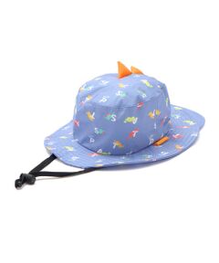 SLAP SLIP / スラップ スリップ ハット | 【UVカット】トゲトゲトサカ日よけ付き恐竜総柄サファリハット(50~54cm)