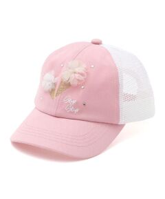 SLAP SLIP / スラップ スリップ ハット | チュールアイスクリームキラキラホットフィックスメッシュキャップ(52~54cm)