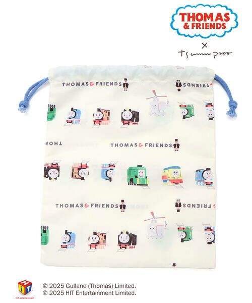 SLAP SLIP / スラップ スリップ ポーチ | 【きかんしゃトーマス×つむぱぱ×SLAPSLIP】THOMAS＆FRIENDS総柄きんちゃく袋 | 詳細3
