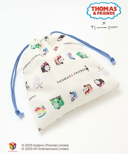 SLAP SLIP / スラップ スリップ ポーチ | 【きかんしゃトーマス×つむぱぱ×SLAPSLIP】THOMAS＆FRIENDS総柄きんちゃく袋 | 詳細4