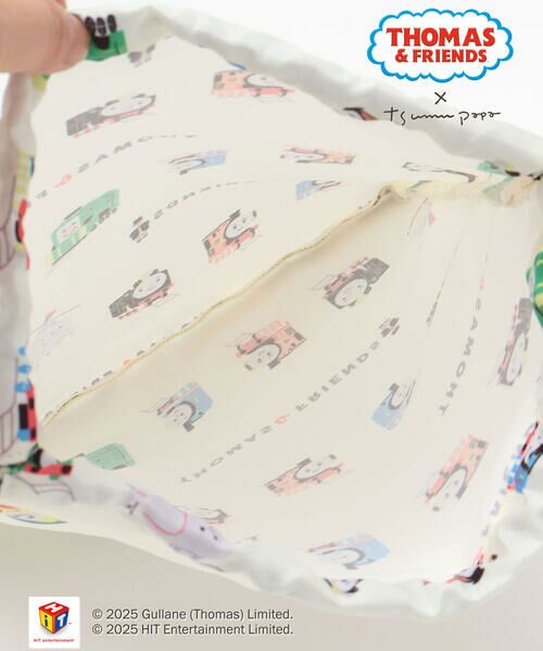 SLAP SLIP / スラップ スリップ ポーチ | 【きかんしゃトーマス×つむぱぱ×SLAPSLIP】THOMAS＆FRIENDS総柄きんちゃく袋 | 詳細7