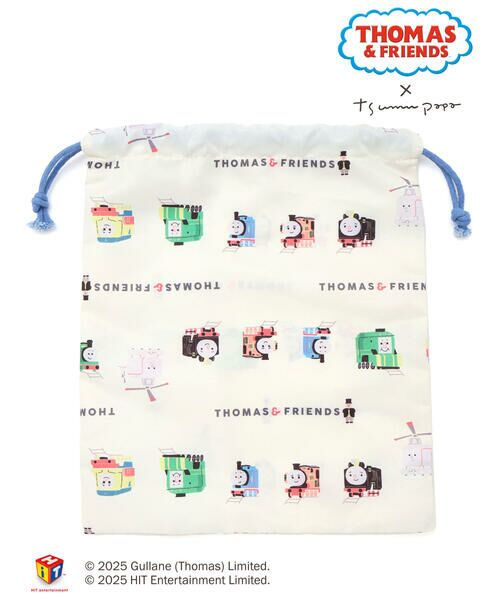 SLAP SLIP/スラップ スリップ 【きかんしゃトーマス×つむぱぱ×SLAPSLIP】THOMAS&FRIENDS総柄きんちゃく袋 ホワイト系 ワンサイズ SLAP SLIP/スラップ スリップ 【きかんしゃトーマス×つむぱぱ×SLAPSLIP】THOMAS&FRIENDS総柄きんちゃく袋 ホワイト系 ワンサイズ
