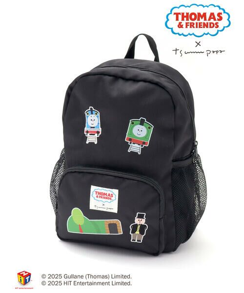 SLAP SLIP / スラップ スリップ リュック・バックパック | 【きかんしゃトーマス×つむぱぱ×SLAPSLIP】メッシュサイドポケットワッペン風プリント刺しゅうリュックサック | 詳細3
