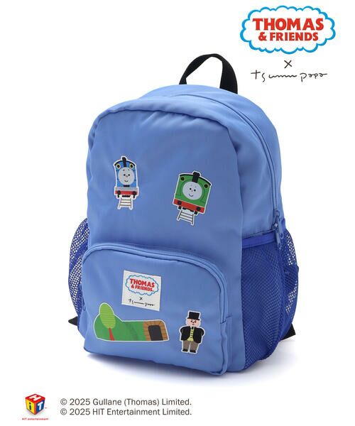 SLAP SLIP / スラップ スリップ リュック・バックパック | 【きかんしゃトーマス×つむぱぱ×SLAPSLIP】メッシュサイドポケットワッペン風プリント刺しゅうリュックサック | 詳細8