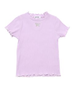 SLAP SLIP / スラップ スリップ Tシャツ | 無地ボーダーワンポイント刺しゅう縁メロウTシャツ(80~130cm)