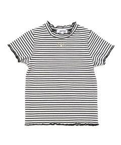 SLAP SLIP / スラップ スリップ Tシャツ | 無地ボーダーワンポイント刺しゅう縁メロウTシャツ(80~130cm)