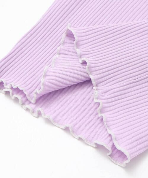 SLAP SLIP / スラップ スリップ Tシャツ | 無地ボーダーワンポイント刺しゅう縁メロウTシャツ(80~130cm) | 詳細5