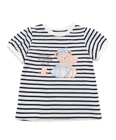 SLAP SLIP / スラップ スリップ Tシャツ | ウサギネコクマアニマルパッチ刺しゅうプリントパフスリーブTシャツ(80~130cm)