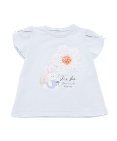 SLAP SLIP / スラップ スリップ Tシャツ | くしゅくしゅシフォンお花ウサギモチーフTシャツ(80~130cm)