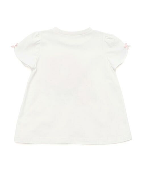 SLAP SLIP / スラップ スリップ Tシャツ | くしゅくしゅシフォンお花ウサギモチーフTシャツ(80~130cm) | 詳細6