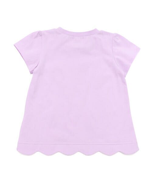 SLAP SLIP / スラップ スリップ Tシャツ | 【お揃い】アニマルキラキラパッチ裾スカラップTシャツ(80~130cm) | 詳細4