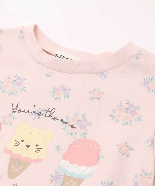 SLAP SLIP / スラップ スリップ Tシャツ | 【お揃い】アニマルキラキラパッチ裾スカラップTシャツ(80~130cm) | 詳細13
