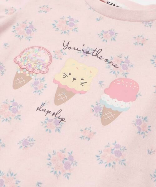 SLAP SLIP / スラップ スリップ Tシャツ | 【お揃い】アニマルキラキラパッチ裾スカラップTシャツ(80~130cm) | 詳細14