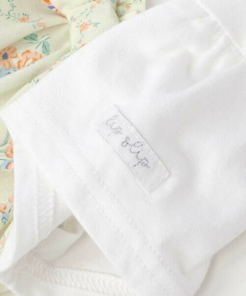 SLAP SLIP / スラップ スリップ Tシャツ | 【お揃い】リボン付き花柄ドッキングTシャツ(80~130cm) | 詳細6