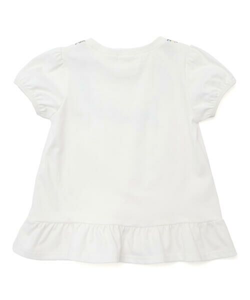 SLAP SLIP / スラップ スリップ Tシャツ | お花リボンネックレスプリント裾フレアTシャツ(80~130cm) | 詳細5