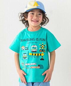 SLAP SLIP / スラップ スリップ Tシャツ | 電車がいっぱい踏切カンカンTシャツ(80~120cm)