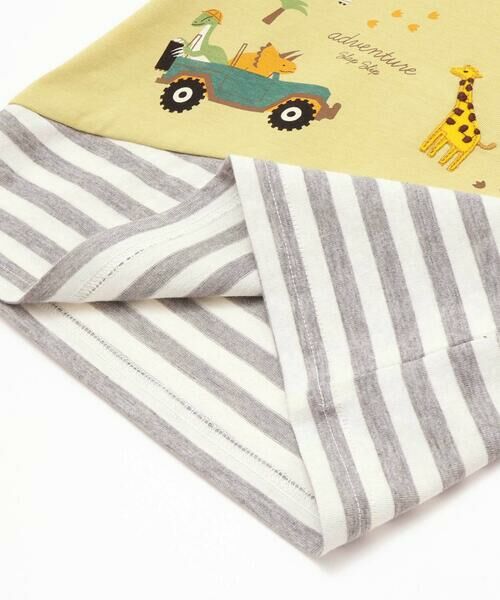 SLAP SLIP / スラップ スリップ Tシャツ | 恐竜アニマルうみのいきものデニムポケット付き切り替えTシャツ(80~130cm) | 詳細13