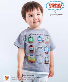SLAP SLIP / スラップ スリップ Tシャツ | 【きかんしゃトーマス×つむぱぱ×SLAPSLIP】ギュギュっとTHOMAS＆FRIENDSプリント半袖Tシャツ(80~120cm)