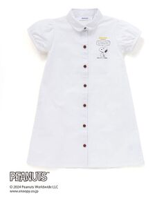 SLAP SLIP / スラップ スリップ ミニ丈・ひざ丈ワンピース | 【PEANUTS×SLAP SLIP】75周年プリントシャツワンピース(80~130cm)