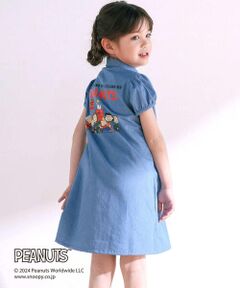 SLAP SLIP / スラップ スリップ ミニ丈・ひざ丈ワンピース | 【PEANUTS×SLAP SLIP】75周年プリントシャツワンピース(80~130cm)