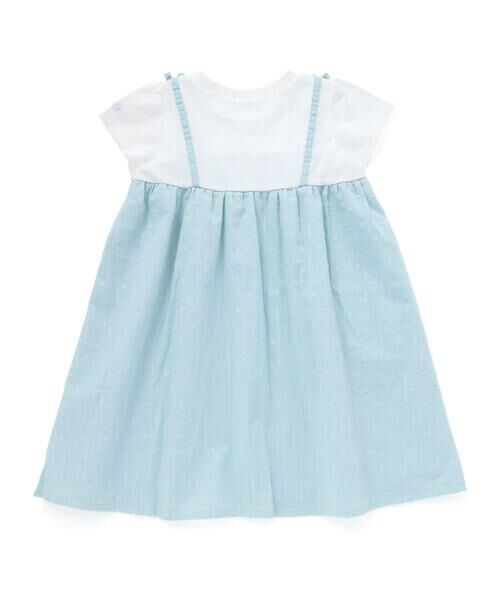 SLAP SLIP / スラップ スリップ ミニ丈・ひざ丈ワンピース | 【お揃い】肩リボンドッキングワンピース(80~130cm) | 詳細6