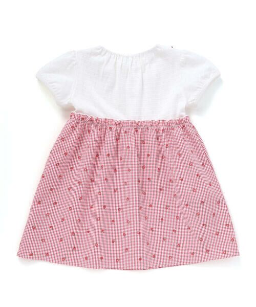 SLAP SLIP / スラップ スリップ ミニ丈・ひざ丈ワンピース | 【お揃い】襟付きパフスリーブイチゴレモンフルーツ柄チェック切り替えワンピース(80~130cm) | 詳細7