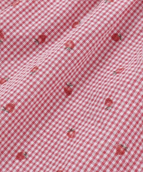 SLAP SLIP / スラップ スリップ ミニ丈・ひざ丈ワンピース | 【お揃い】襟付きパフスリーブイチゴレモンフルーツ柄チェック切り替えワンピース(80~130cm) | 詳細8