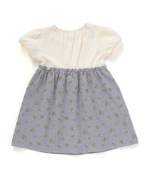SLAP SLIP / スラップ スリップ ミニ丈・ひざ丈ワンピース | 【お揃い】襟付きパフスリーブイチゴレモンフルーツ柄チェック切り替えワンピース(80~130cm) | 詳細10