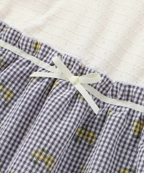 SLAP SLIP / スラップ スリップ ミニ丈・ひざ丈ワンピース | 【お揃い】襟付きパフスリーブイチゴレモンフルーツ柄チェック切り替えワンピース(80~130cm) | 詳細15
